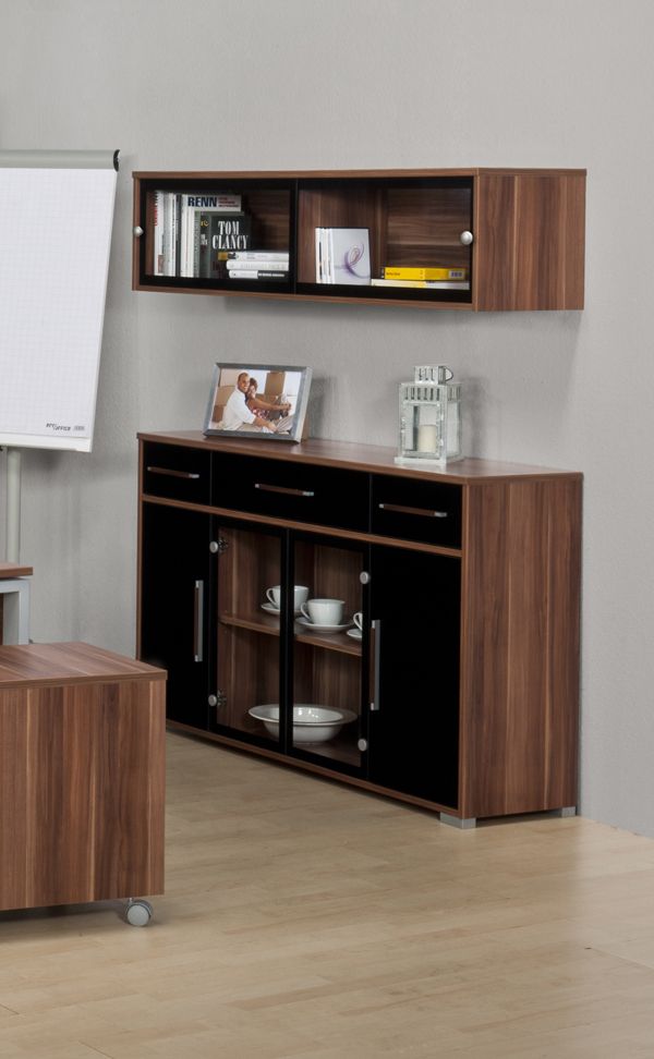 2tlg. Sideboard Kommode Aktenschrank mit Hängeschrank Mod.KE843