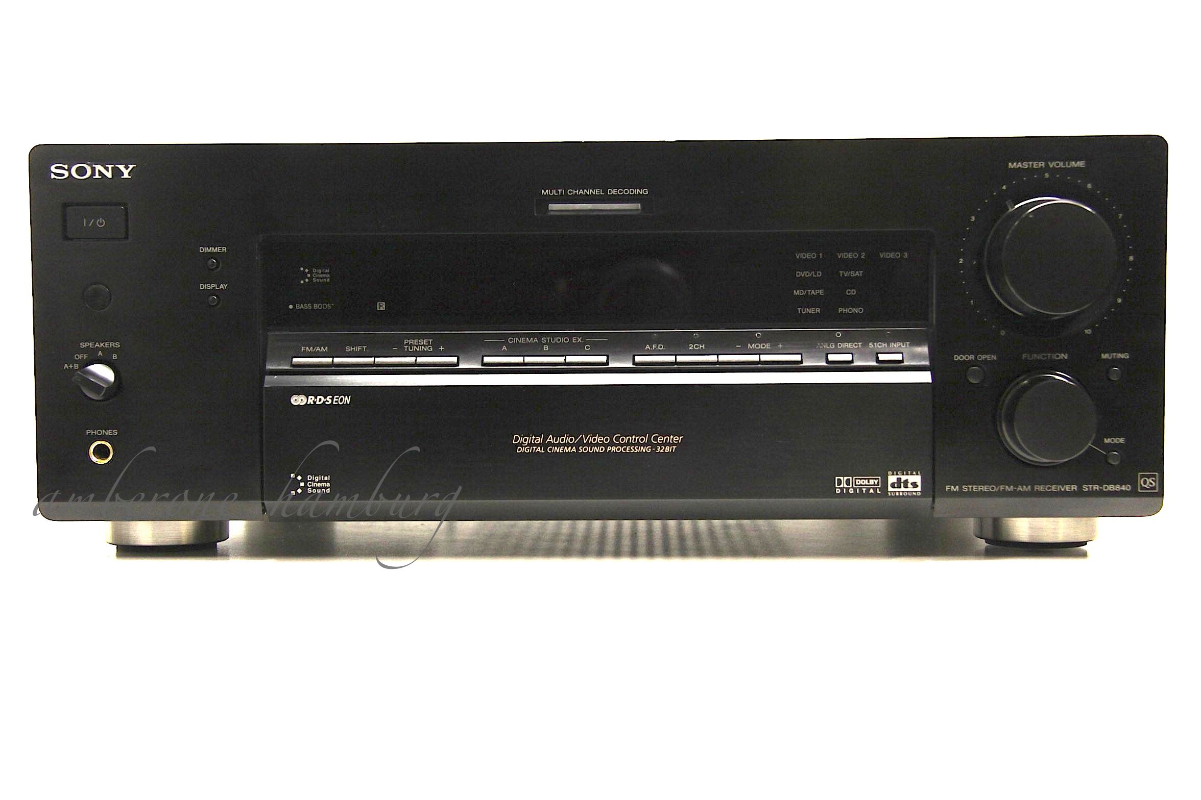 SONY FM/AM 5.1 KANAL AV RECEIVER STR DB840 QS DEFEKT