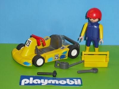 PLAYMOBIL KART MIT FAHRER + ZUBEHÖR S 849