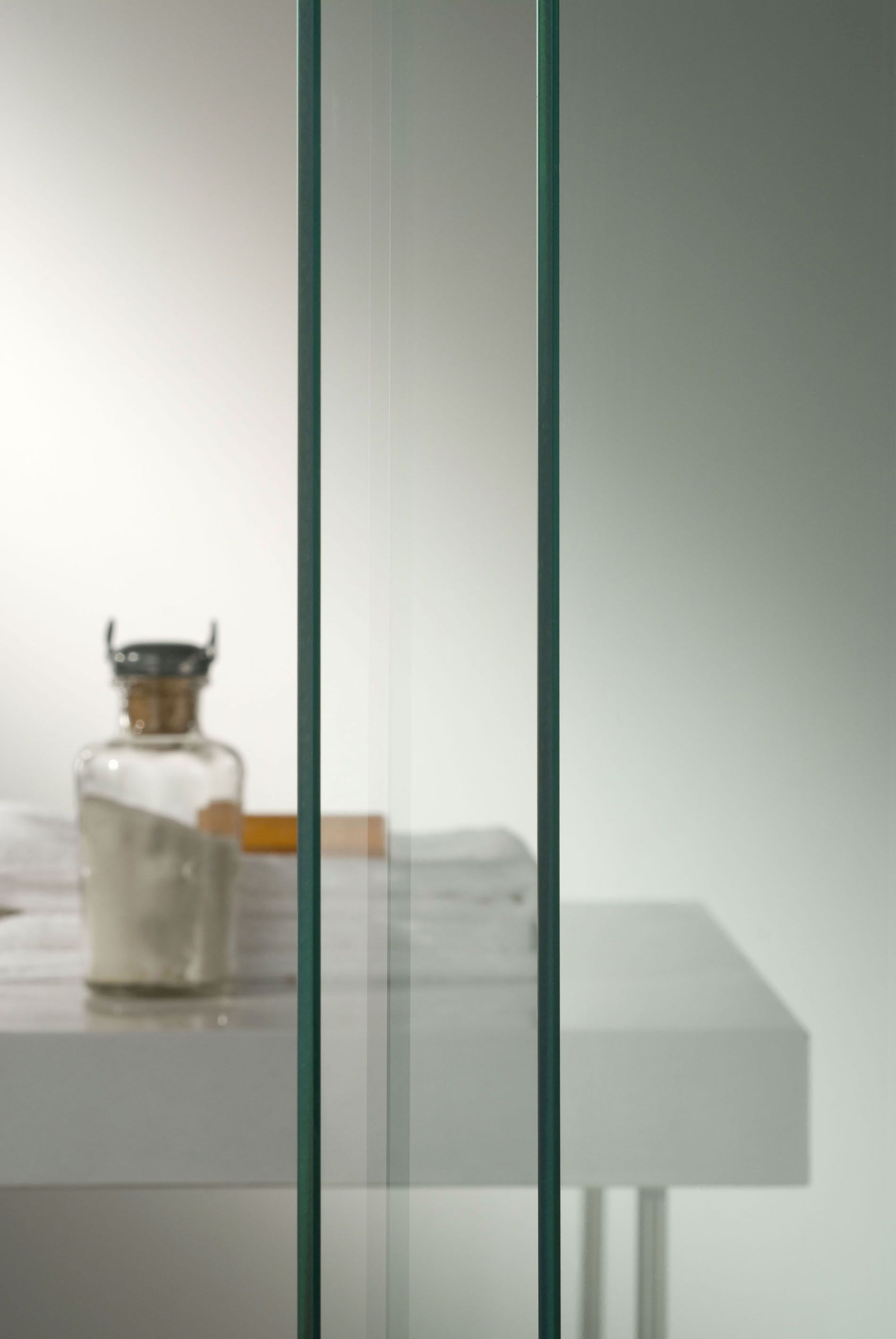 Nischentür Nische 75 cm Echtglas Duschwand Duschtür Duschkabine