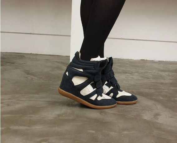 INSTYLE High Top Sneakers Wedges Keilabsatz Boots 38 Trend Schuh 2012