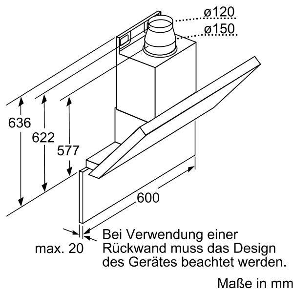 Bosch DWK06E852 Wandesse schräg Edelstahl 60cm 4242002624211