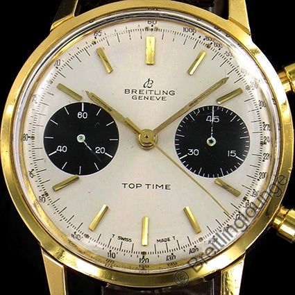 BREITLING Top Time 2004 in 18 Kt Gold Valjoux 7730 Kaliber Herrenuhr