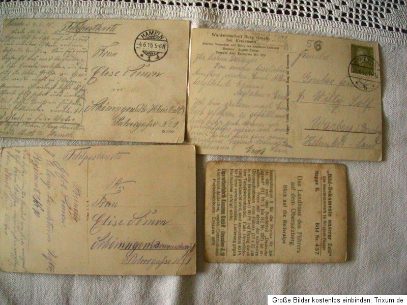 Lot Konvolut Feldpost 1WK 2WK AK PK Saar Briefmarke selten Stempel