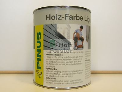 PINUFIN Lignucolor Holzfarbe für Außen, Taubenblau, 0,75Liter (22,60