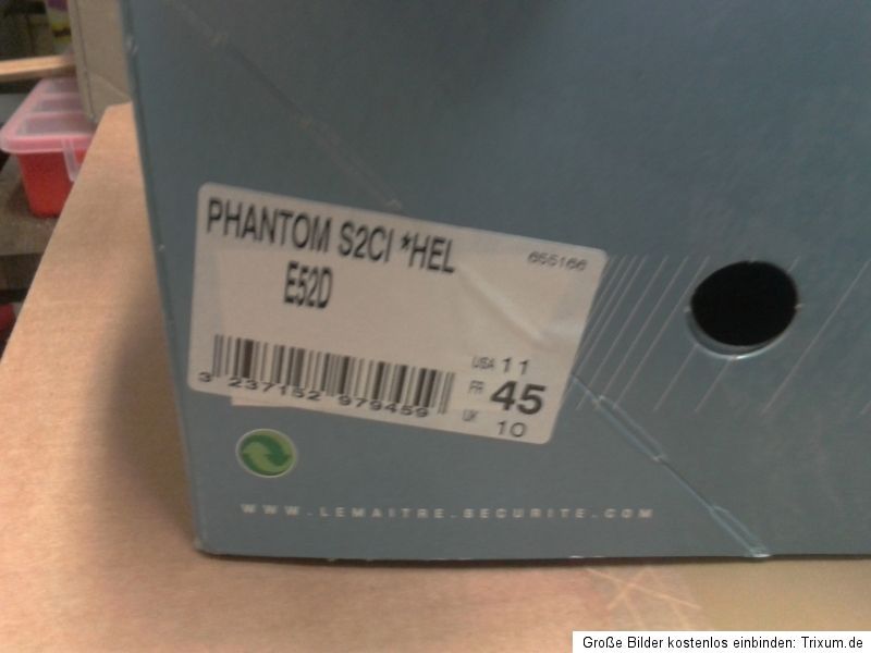 Lemaitre Sicherheitsschuhe Phantom S2 CI HEL Gr. 45