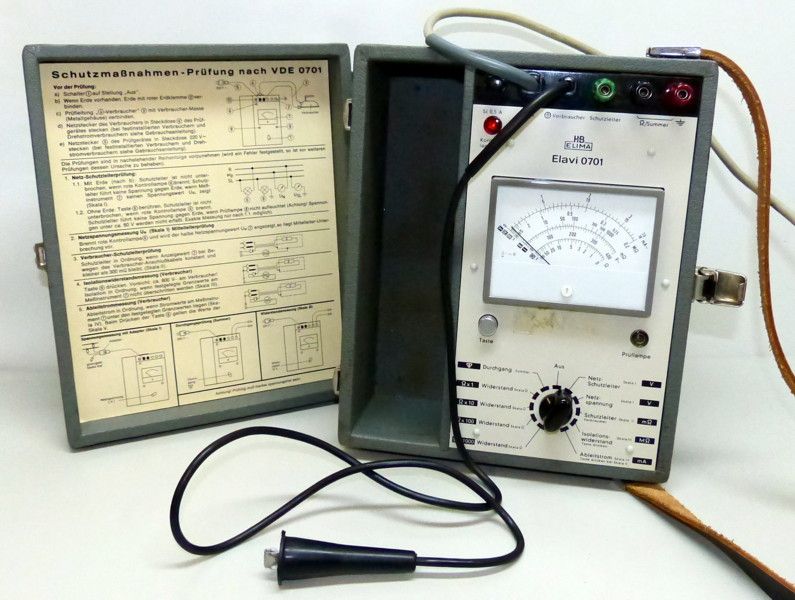 ELIMA ELAVI 0701 VDE Prüfgerät Mess Isolationsmessung (890)