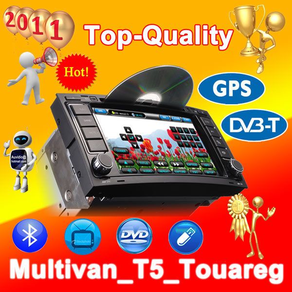 VW T5 Multivan Touareg GPS DVBT Car Navi Transporter TV Navigation