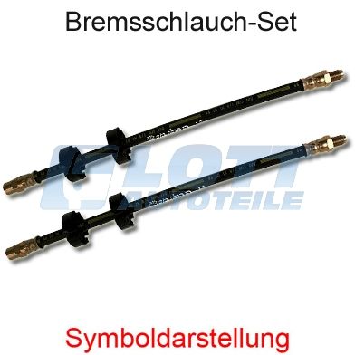 VW GOLF 3 III 2 x BREMSSCHLAUCH LINKS RECHTS SET KIT VORN VA