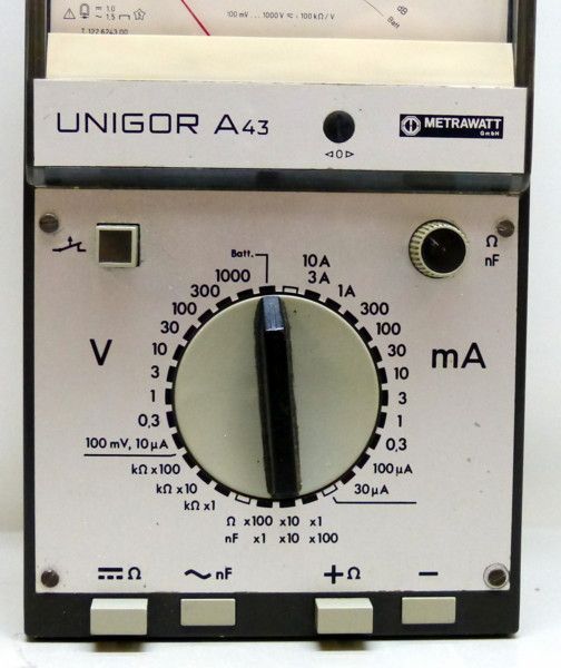 UNIGOR A43 analoges Multimeter BBC Goerz URI   Messgerät (897)