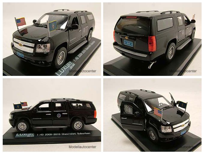 Chevrolet Suburban Presidental 2009 schwarz Modellauto 1 43 Luxury Die