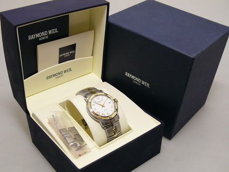 RAYMOND WEIL Parsifal HERRENUHR Stahl & 750 Gold + BOX