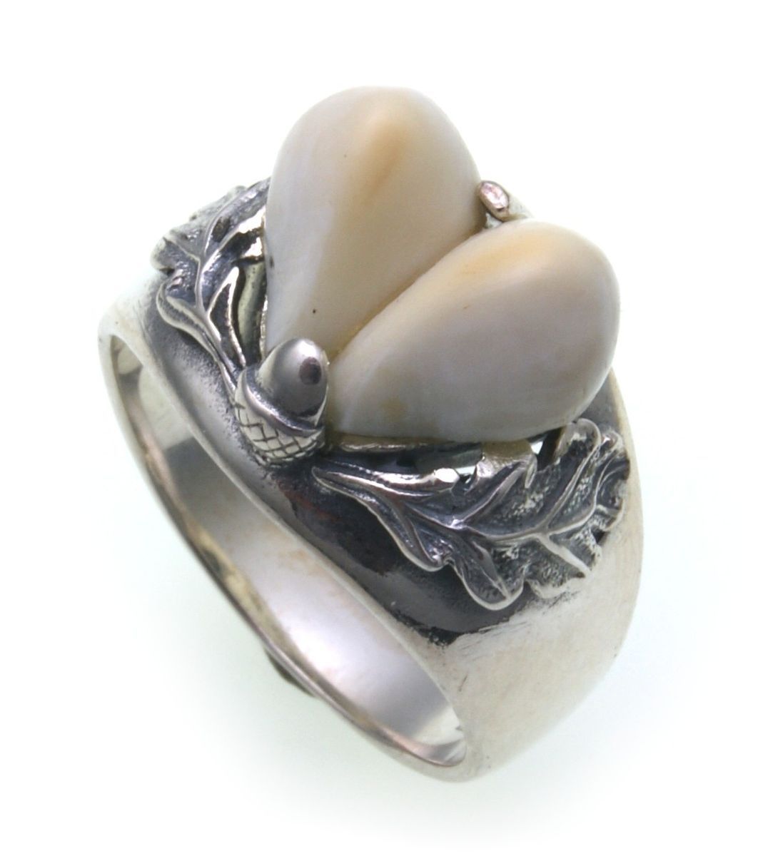 Grandel Ring echt Silber 925 Jagdschmuck Herren Grandelschmuck