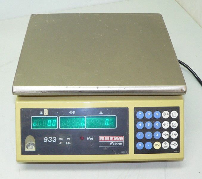 RHEWA 933 elektronische Zählwaage 0 3kg d=0,5g   Präzisionswaage