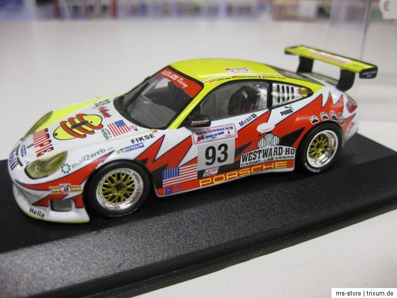 Porsche 911 GT3 RS #93   LE MANS 2003   Minichamps 143 Modellauto