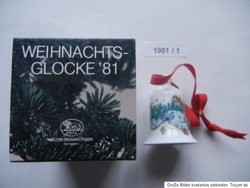 Hutschenreuther Weihnachtsglocken Porzellan 1978 bis 1999