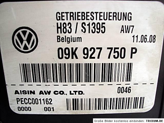 VW T5 Steuergerät Steuerteil Automatik 09K927750P