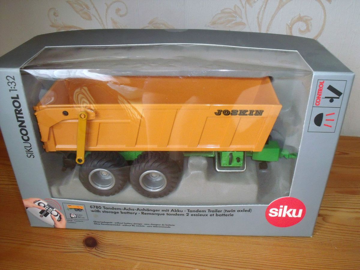 Siku Control Joskin Muldenkipper Anhaenger Traktor Fendt Vario 930 neu