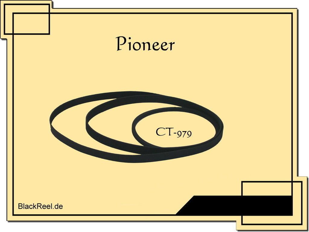 Pioneer CT 979 CT979 Riemen rubber belts Kassettendeck Cassette Tape