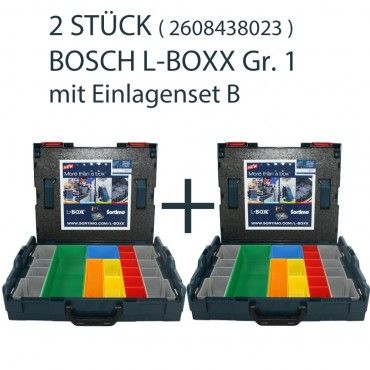 STÜCK ** BOSCH L BOXX Größe 1 SORTIMO Größe 102 SET LBOX