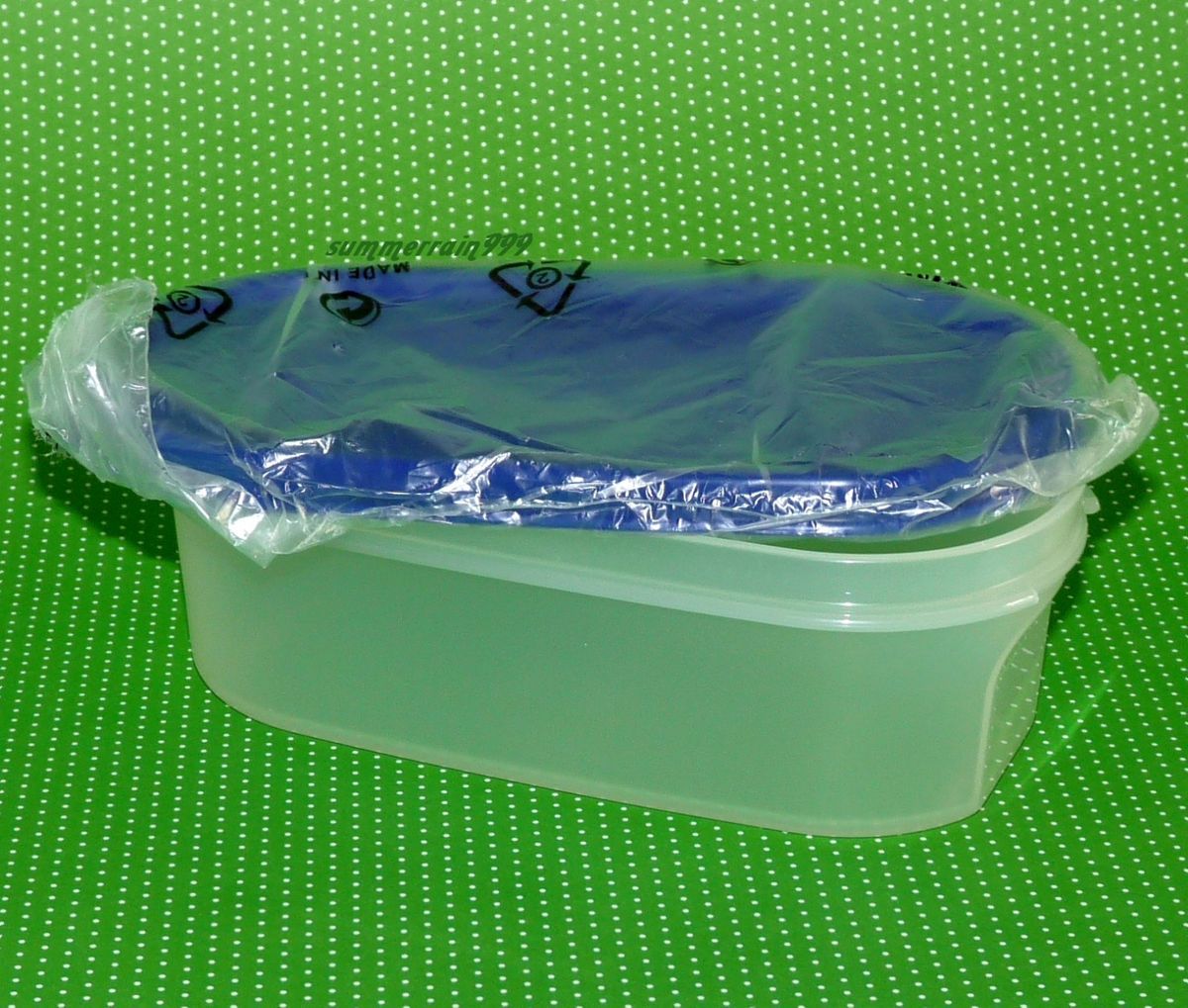 Tupperware Dose A61 Eidgenosse Oval 0 5L Vorratsbehaelter mit flachem