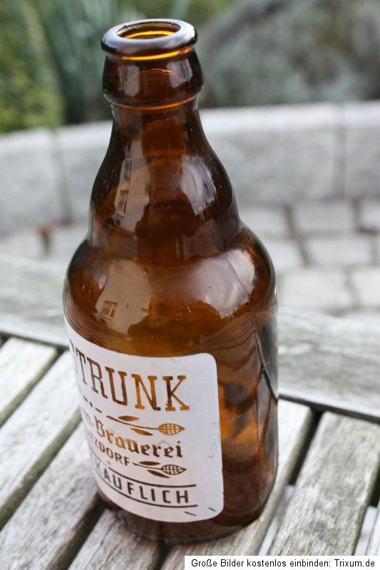 Bierflasche Flasche Bier Konsum Brauerei Watzdorf Haustrunk alte