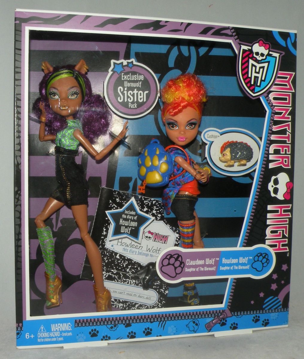 Monster High HOWLEEN & CLAWDEEN WOLF Geschwister Pack NEU RAR on PopScreen