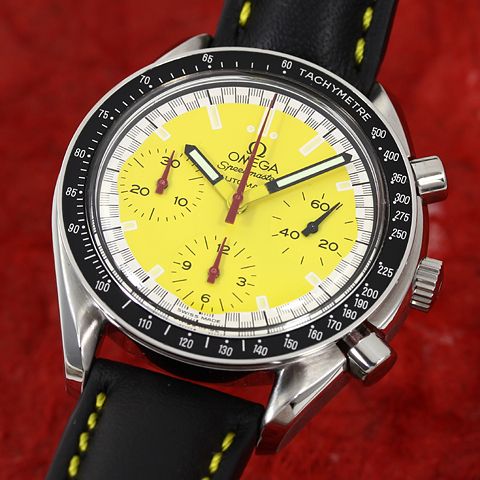 OMEGA SPEEDMASTER CHRONOGRAPH SCHUMACHER AUTOMATIK HERRENUHR STAHL VP